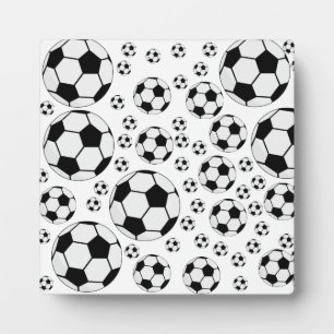 Klassische Fußballgrafik Traditioneller Sportfan Fotoplatte
