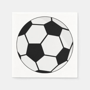 Klassische Fußballgrafik Traditioneller Sportfan Serviette