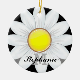 Klassische Gänseblümchen-Blume Keramikornament