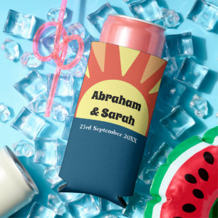 Klassische Gastgeschenke Hochzeiten mit einfachem  Selters Dosenkühler