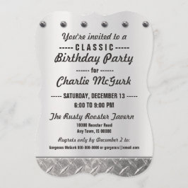 Klassische Geburtstags-Party Einladung nach Maß