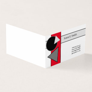 Klassische geklappte Rufkarte Visitenkarten