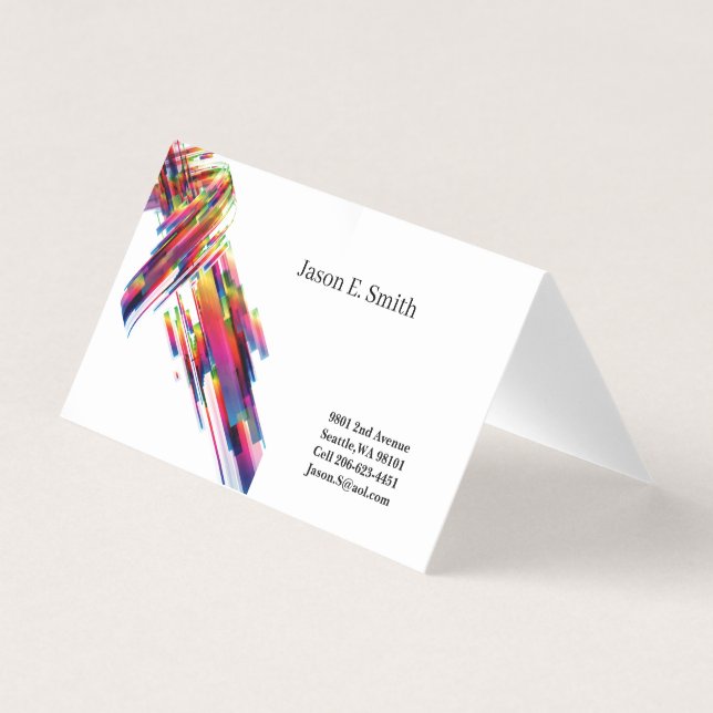 Klassische geklappte Rufkarte Visitenkarten (Vorderseite)