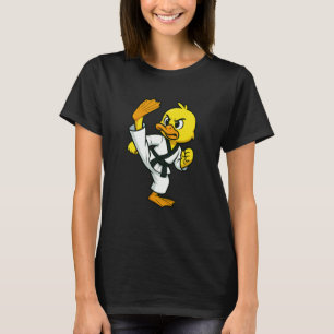 Klassische gelbe Ente Tierliebhaber Karate Taekwon T-Shirt