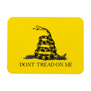 Klassische gelbe Gadsden-Flagge Don't Tread on Me Magnet