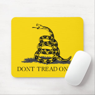 Klassische gelbe Gadsden-Flagge Don't Tread on Me Mousepad