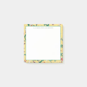 Klassische gelbe und grüne Chinoiserie-Post-It-Not Post-it Klebezettel