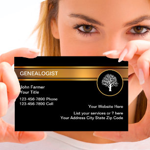 Klassische Genealogische Visitenkarten Visitenkarte