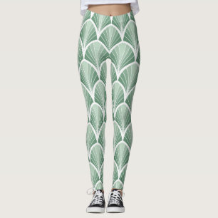 Klassische Geometrie: Art Deco Nahtloser Stil Leggings