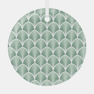 Klassische Geometrie: Art Deco Nahtloser Stil Ornament Aus Glas