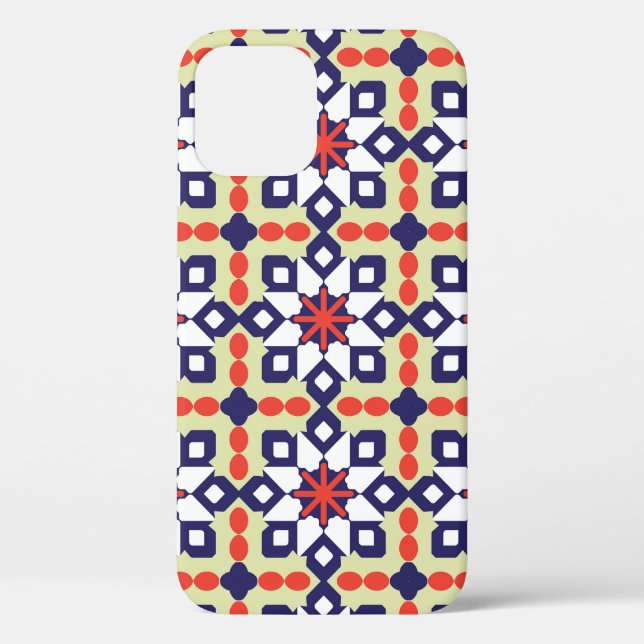 Klassische Geometrie: Nahtloses Zierdesign Case-Mate iPhone Hülle (Rückseite)