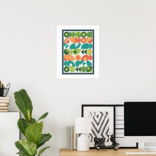 klassische geometrische Bauhaus-Vintage-Posterart Poster
