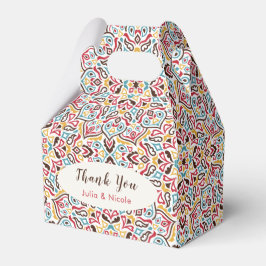 Klassische geometrische Mandala-Muster Geschenkschachtel