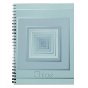 Klassische geometrische Quadrate Notizblock