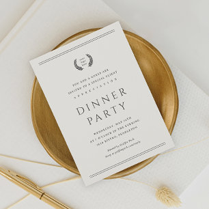 Klassische Geschäftsdinnerparty Ihr Logo hier Einladung