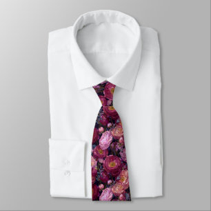 Klassische Geschenke für Männer Ranunculus Blumen Krawatte