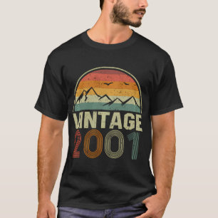 Klassische Geschenkidee zum Geburtstag Vintag 2001 T-Shirt
