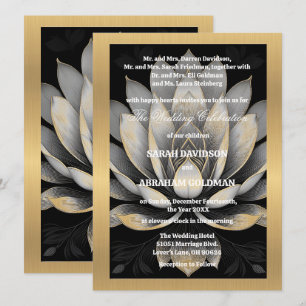 Klassische geschiedene Eltern Hochzeitseinladungen Einladung