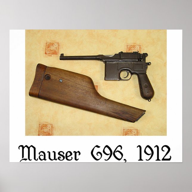 klassische Gewehre - Mauser C96 Poster (Vorne)