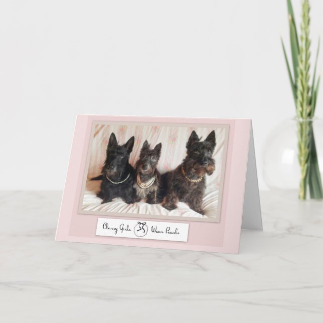 Klassische Girls tragen Perlen Note Card Karte (Vorderseite)