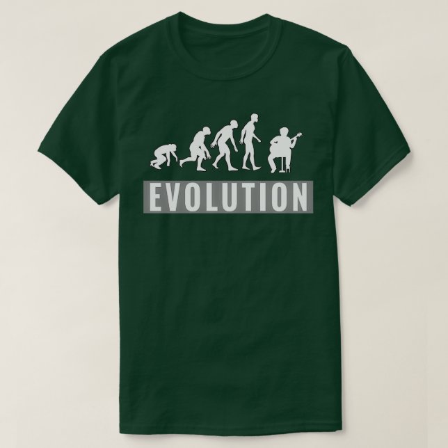 KLASSISCHE GITARISCHE EVOLUTION  T-Shirt (Design vorne)
