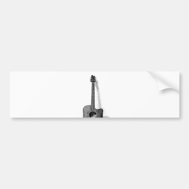 Klassische Gitarre Autoaufkleber (Vorne)