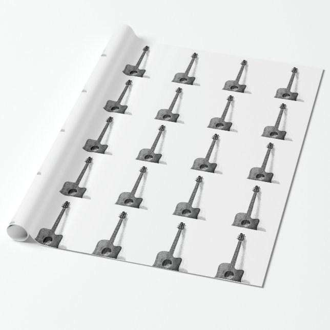 Klassische Gitarre Geschenkpapier (Ungerollt)