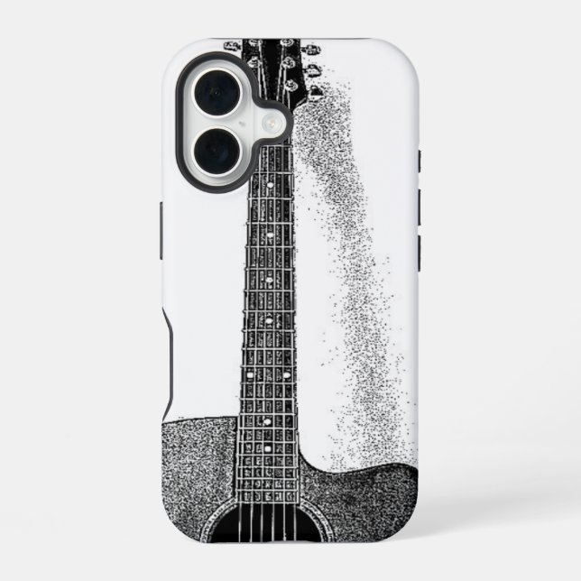 Klassische Gitarre iPhone 16 Hülle (Rückseite)