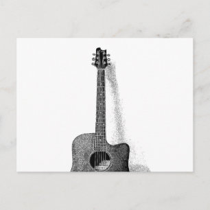 Klassische Gitarre Postkarte