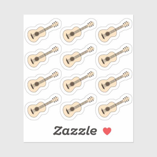 Klassische Gitarrenmusik Lesson Erinnerung Bujo Pl Aufkleber (Blatt)