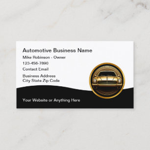 Klassische Glossy Automotive Business Cards Visitenkarte