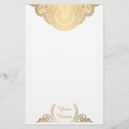 Klassische Golden Personalisiert Stationery Briefpapier