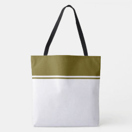 Klassische goldene Olive Top Racing Streifen auf W