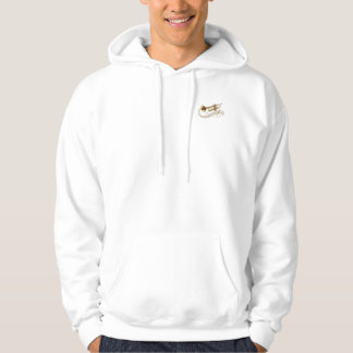 Klassische goldene Trompete & Noten Weiße Hoodi Hoodie
