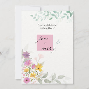 Klassische Goldschrift Hochzeits-Einladung trendup Einladung