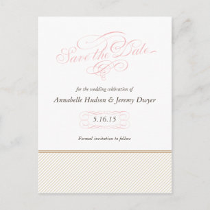 Klassische Goldstreifen retten die Daten Ankündigungspostkarte