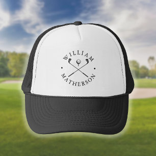 Klassische Golfschläger mit individuellem Namen Go Truckerkappe
