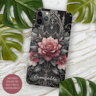 Klassische gotische Rose Kunstvoll und ganz Botani Case-Mate iPhone Hülle