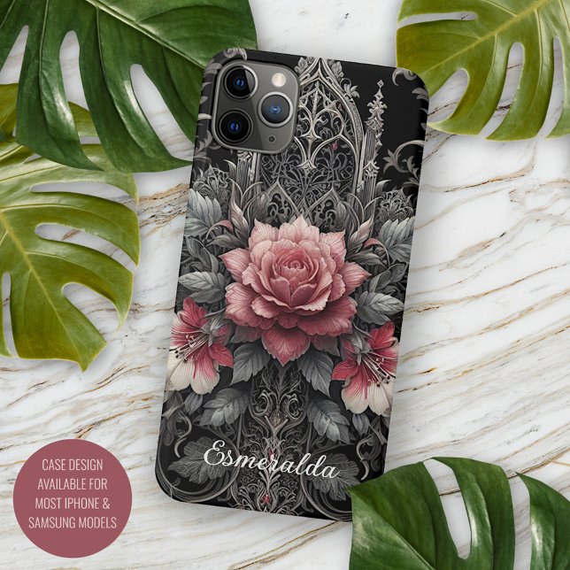 Klassische gotische Rose Kunstvoll und ganz Botani Case-Mate iPhone Hülle (Von Creator hochgeladen)