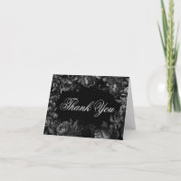 Klassische gotische Schwarze Hochzeit eingeklappt