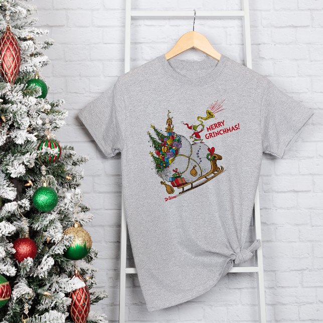 Klassische Grafik | Frohe Grinchmas! Tri-Blend Shirt (Von Creator hochgeladen)