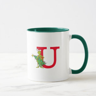 Klassische Grafik   Naughty Monogram U Tasse