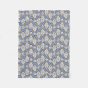 Klassische, grau-beige Sherpa-Decke Fleecedecke