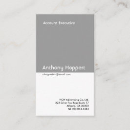 Klassische graue Teiler-Visitenkarte 2 Visitenkarte