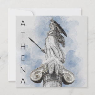 Klassische griechische Statue Athena Card - Elegan Karte