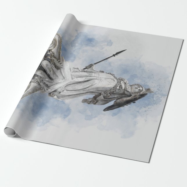 Klassische griechische Statue Athena Geschenkpapier (Ungerollt)