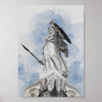 Klassische griechische Statue Athena