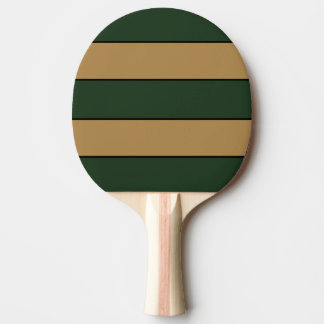 Klassische grüne und goldene Weihnachtsstreifen Tischtennis Schläger