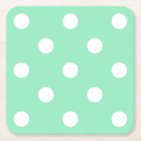 Klassische, grüne weiße Punkte Elegante Vorlage