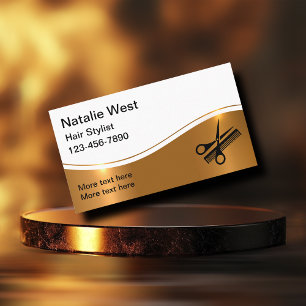 Klassische Hairstylist Business Cards Visitenkarte